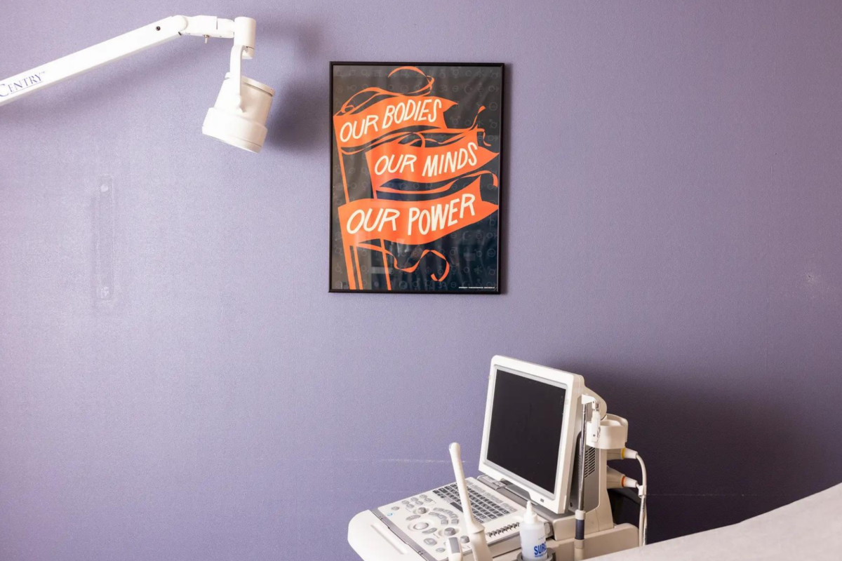 An ultrasound machine in one of the patient rooms at WE Health Clinic in Duluth, Minnesota. Treating travelers from other states is nothing new for the facility or the other abortion providers around the state. Credit:Jenn Ackerman, special to ProPublica