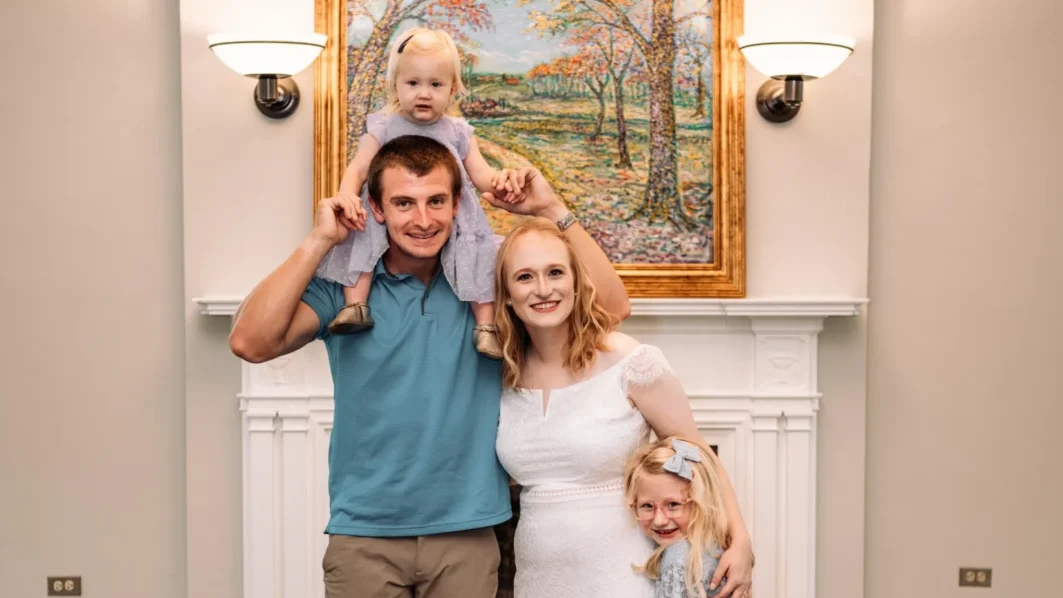 Kayla Moore, her husband and daughters. Credit: Kayla Moore
