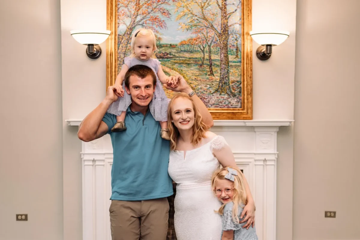 Kayla Moore, her husband and daughters. Credit: Kayla Moore