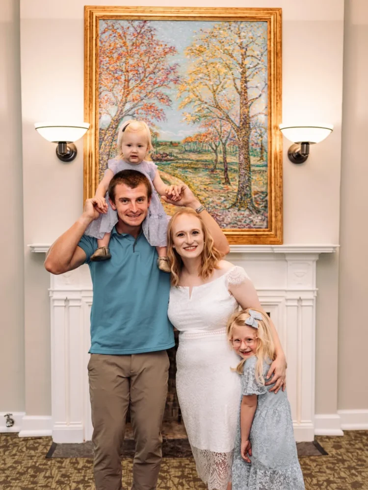 Kayla Moore, her husband and daughters. Credit: Kayla Moore