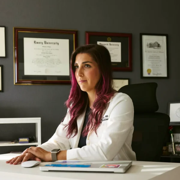 According to Leilah Zahedi-Spung, MD, seen here at her new home in Colorado, she was the only person at her Chattanooga, Tennessee, practice trained to do abortions in the second trimester. “I found my calling: bridging the two fields of high-risk OB and complex family planning. Sometimes abortion care is the only way to build families.” Photo: Jimena Peck