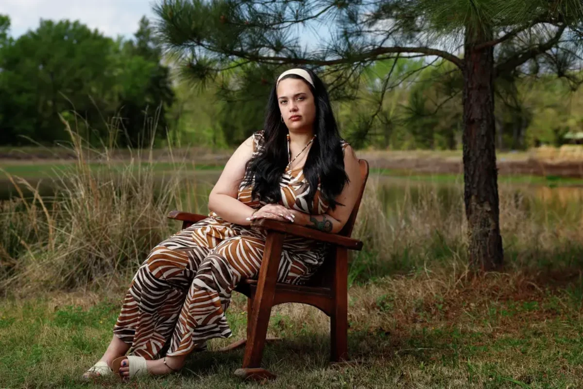 Kaylee Hall of Athens, Texas, is photographed at her parents home in Malakoff, Texas, March 26, 2026. A Texas pregnancy center told Hall that her pregnancy was viable. It wasn't. Three days after she visited the center, Hall had emergency surgery for an ectopic pregnancy. Tom Fox/Staff Photographer