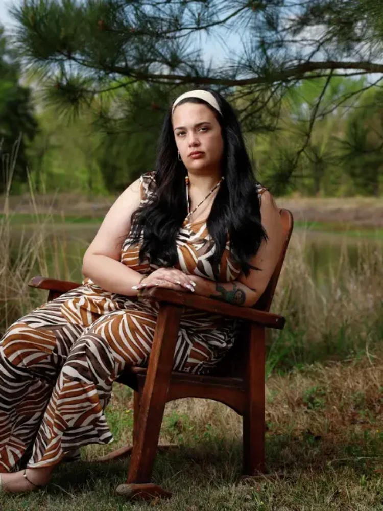 Kaylee Hall of Athens, Texas, is photographed at her parents home in Malakoff, Texas, March 26, 2026. A Texas pregnancy center told Hall that her pregnancy was viable. It wasn't. Three days after she visited the center, Hall had emergency surgery for an ectopic pregnancy. Tom Fox/Staff Photographer